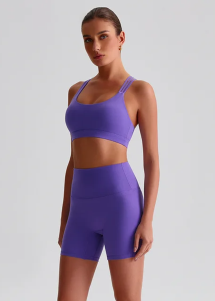 Straps Sports Bra Shorts Set ANJE REBEL