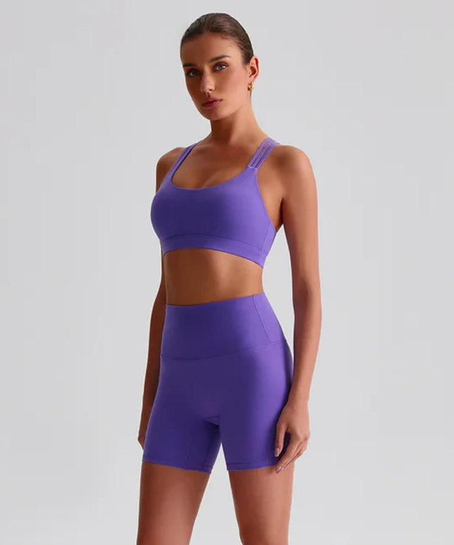 Straps Sports Bra Shorts Set ANJE REBEL