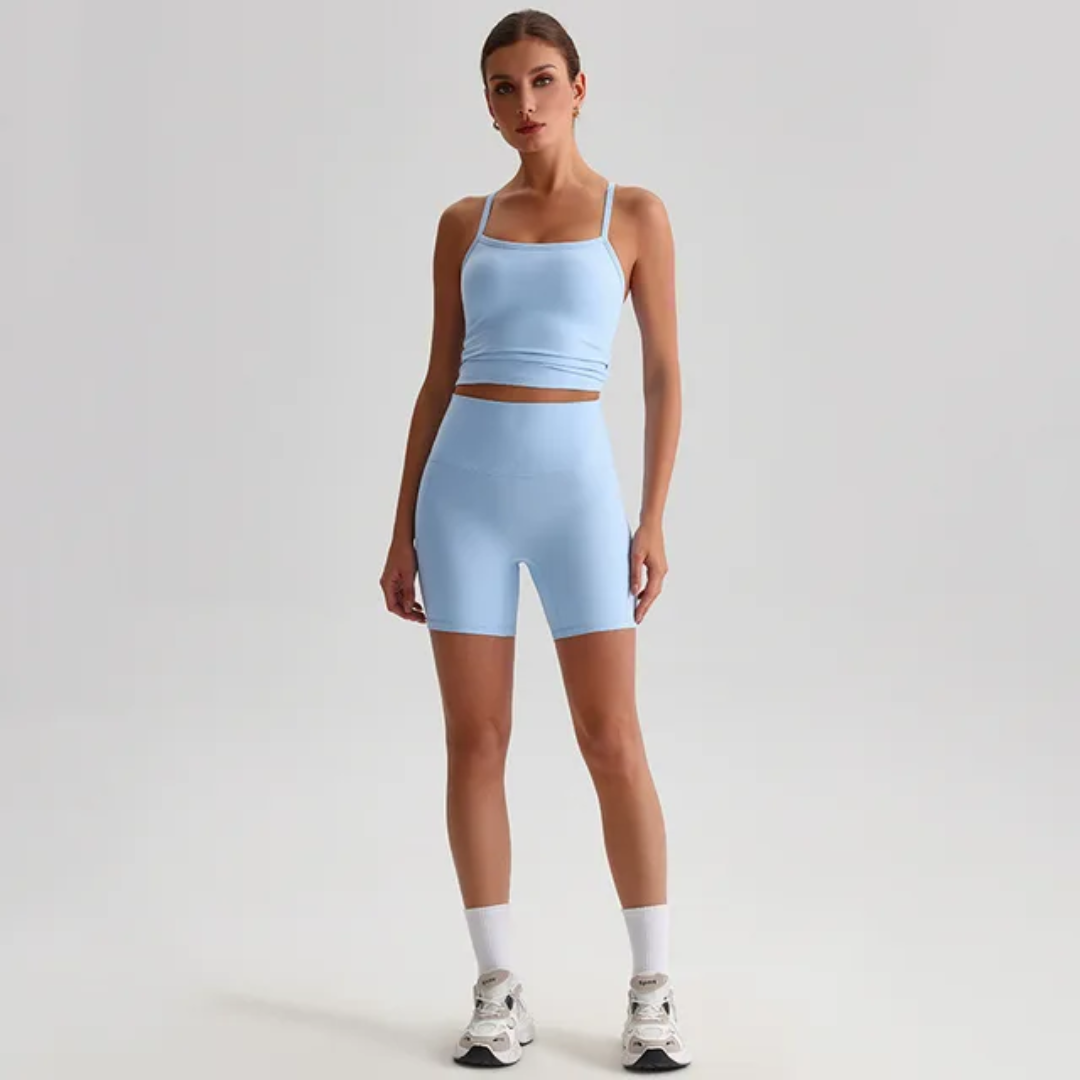 Straps Tank Top Shorts Set ANJE REBEL