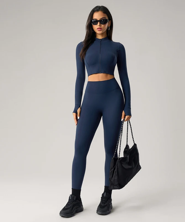 Zip Front Cropped Shirt ANJE REBEL