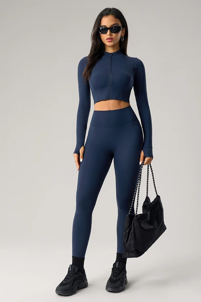 Zip Front Cropped Shirt ANJE REBEL