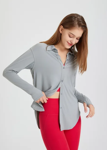 Buttoned Long Sleeves Shirt ANJE REBEL