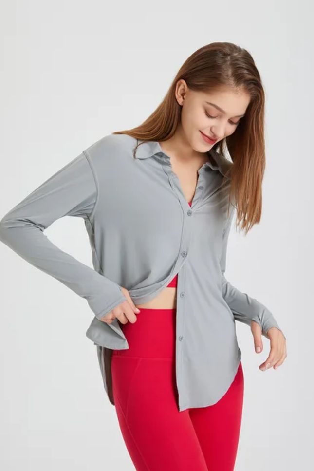 Buttoned Long Sleeves Shirt ANJE REBEL