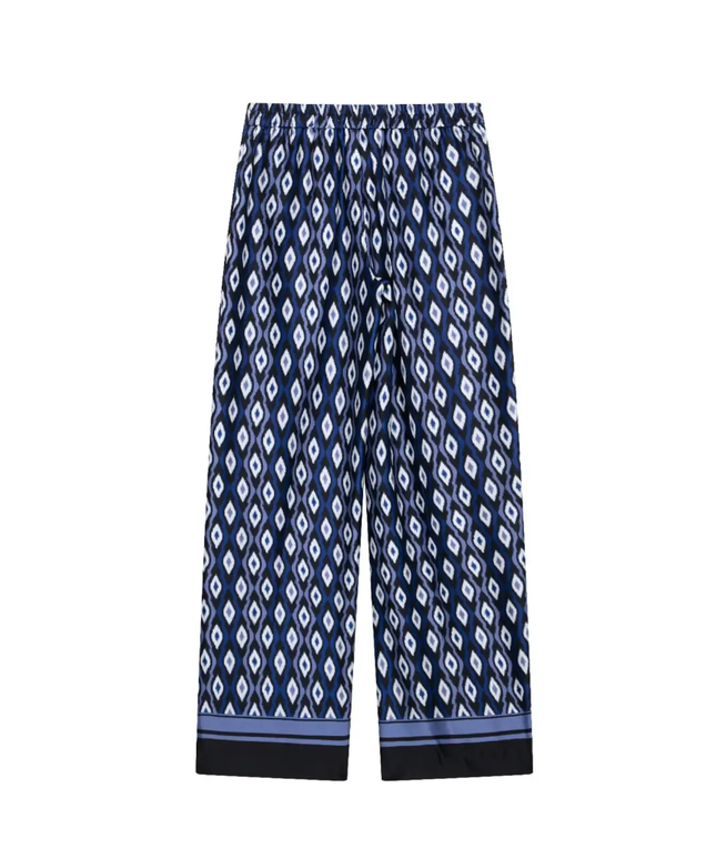 Kiowa Printed Wide-Legged Satin Pants ANJE REBEL