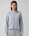 Athletic Hooded Zip Up Jacket - ANJE REBEL