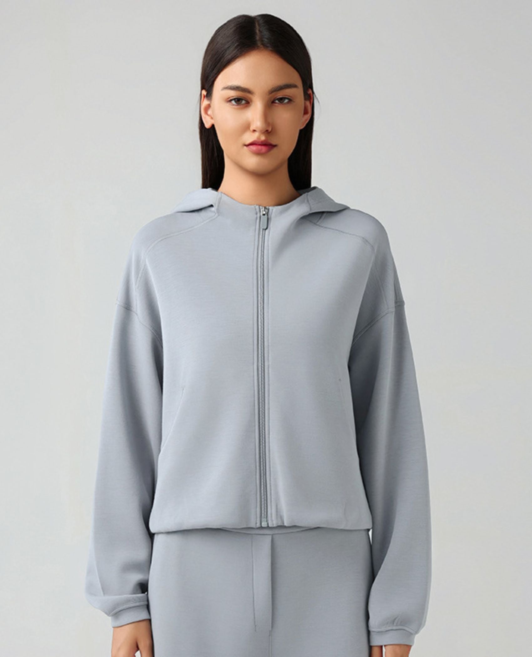 Athletic Hooded Zip Up Jacket - ANJE REBEL