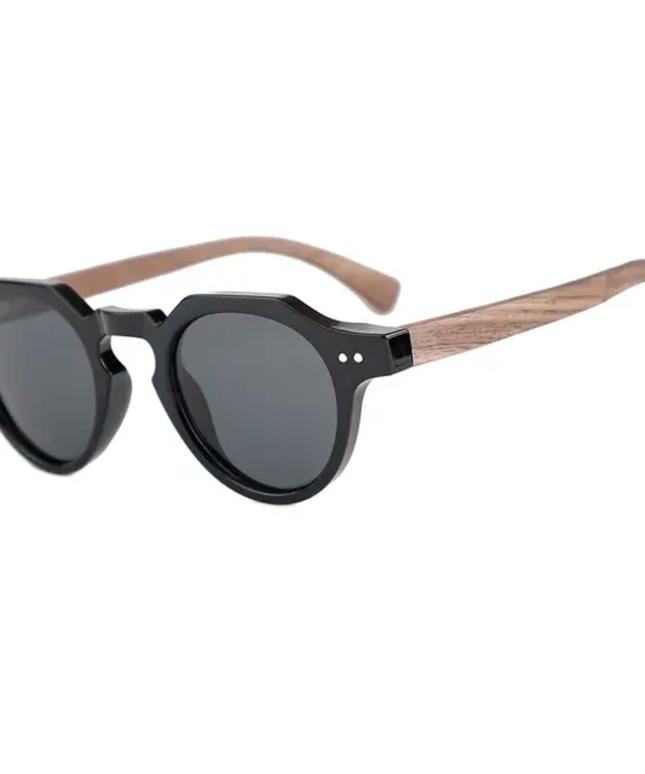 Hexagon Wood Sunglasses ANJE REBEL