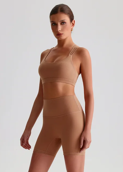 Straps Sports Bra Shorts Set ANJE REBEL