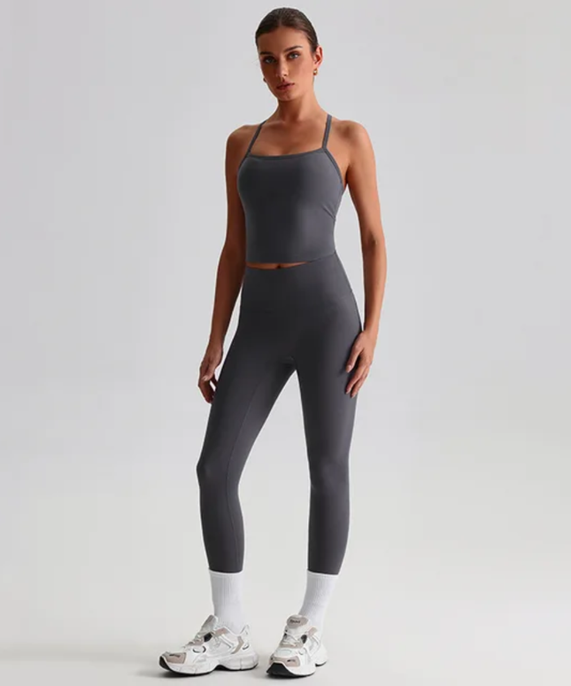 Straps Tank Top Leggings Set ANJE REBEL