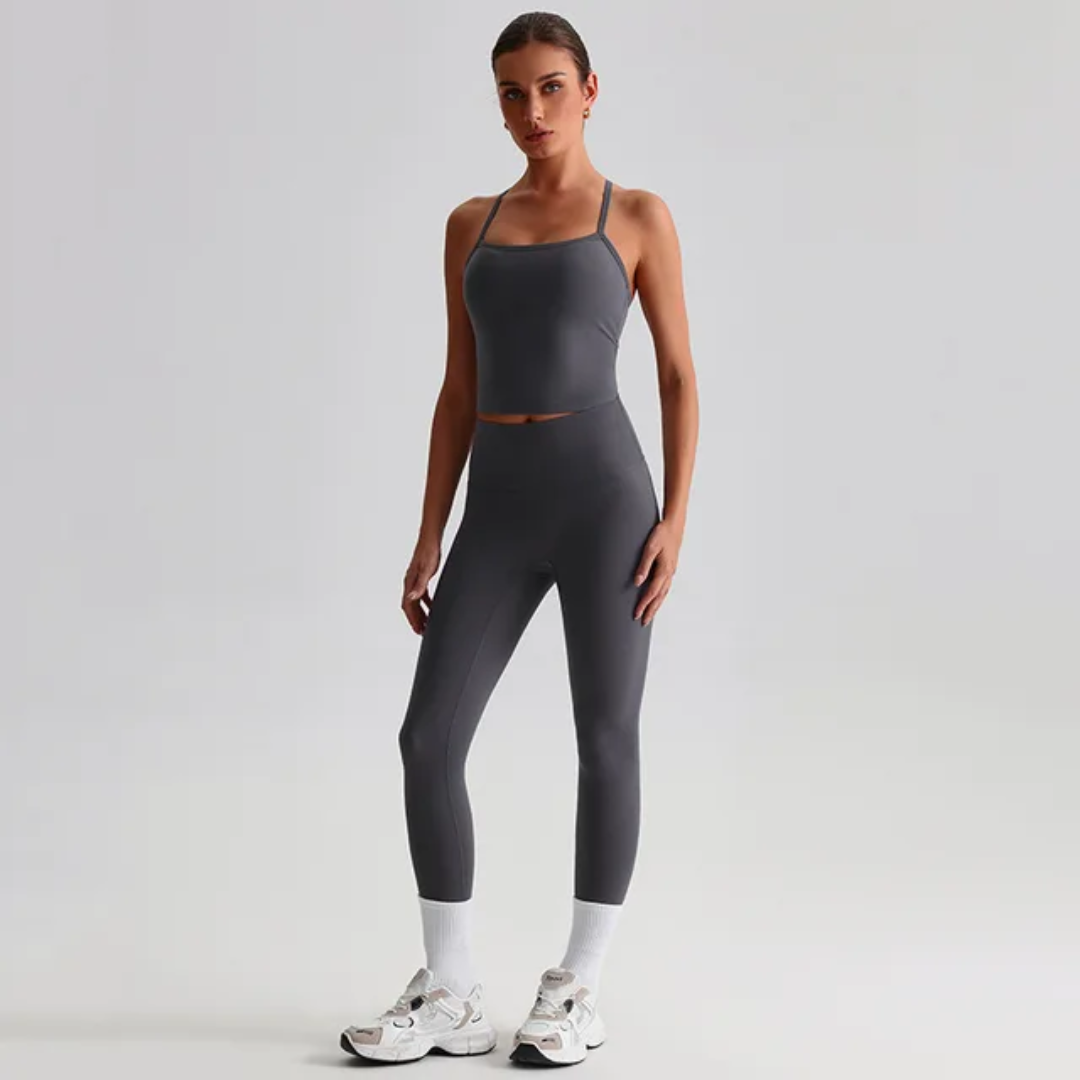 Straps Tank Top Leggings Set ANJE REBEL