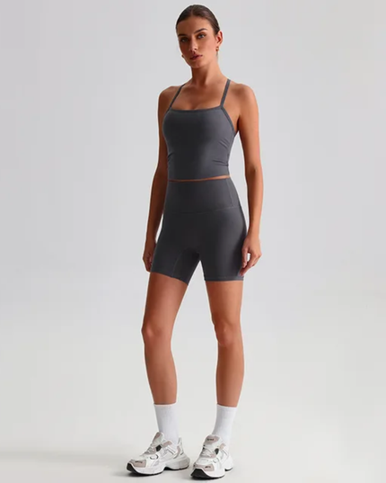 Straps Tank Top Shorts Set ANJE REBEL