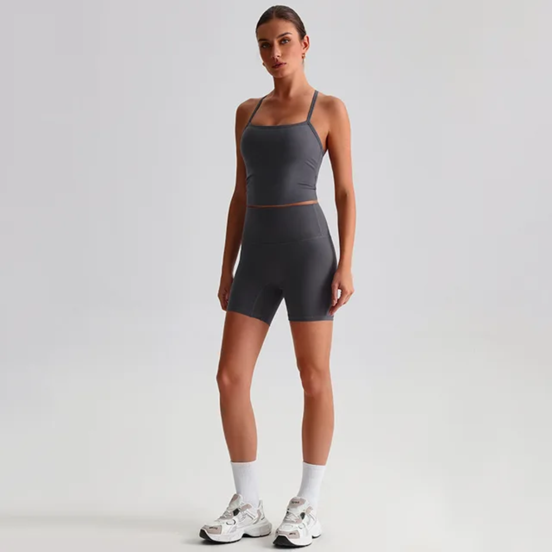 Straps Tank Top Shorts Set ANJE REBEL
