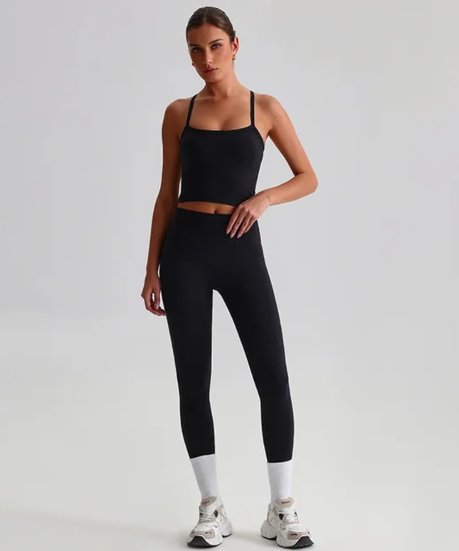 Straps Tank Top Leggings Set ANJE REBEL