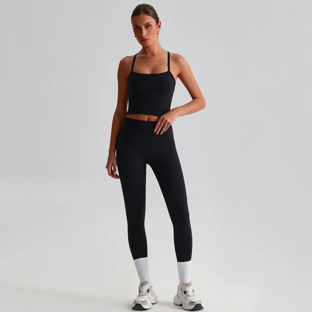 Straps Tank Top Leggings Set ANJE REBEL
