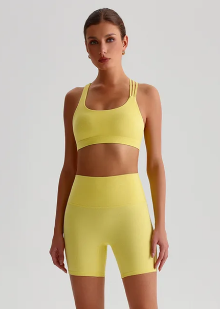 Straps Sports Bra Shorts Set ANJE REBEL