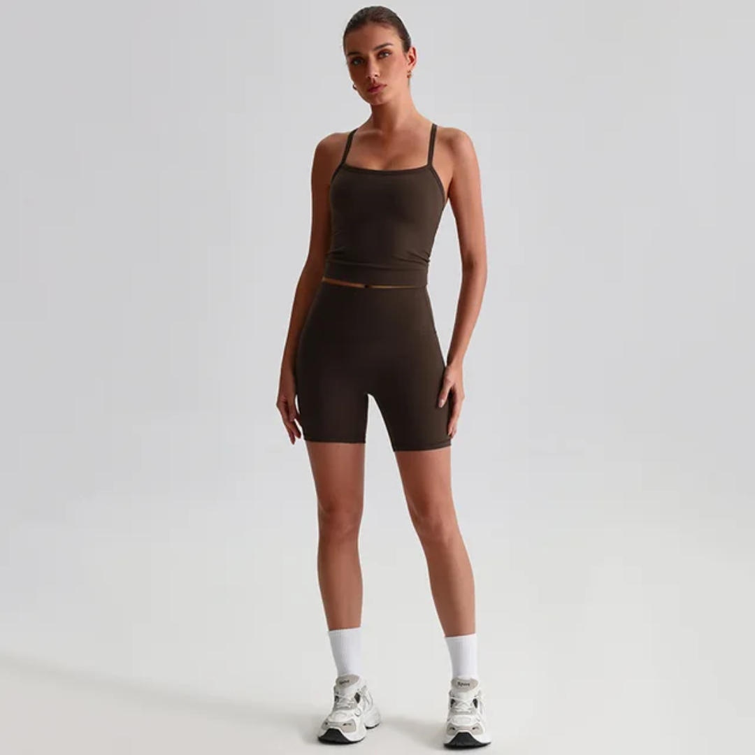Straps Tank Top Shorts Set ANJE REBEL