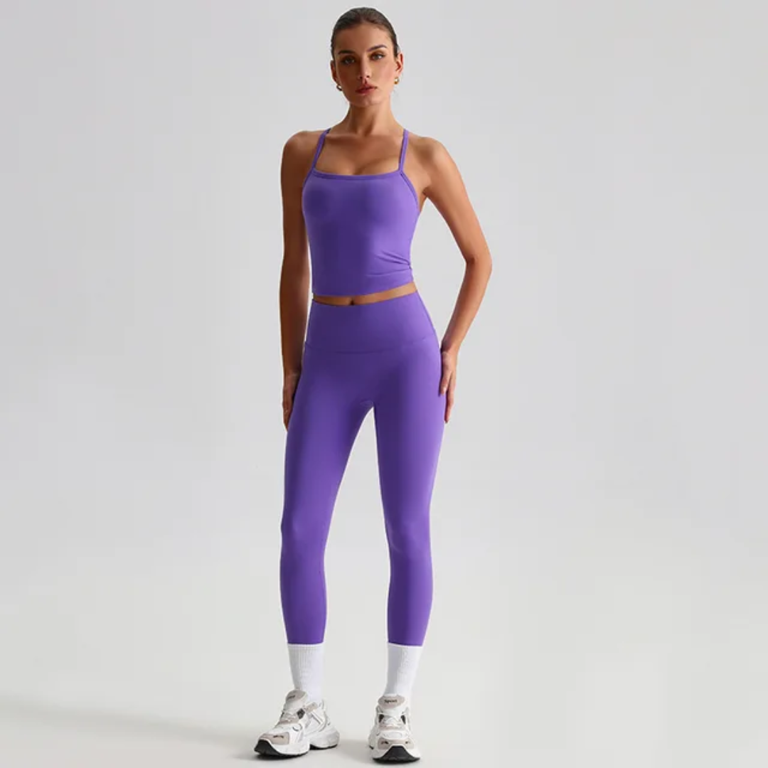Straps Tank Top Leggings Set ANJE REBEL
