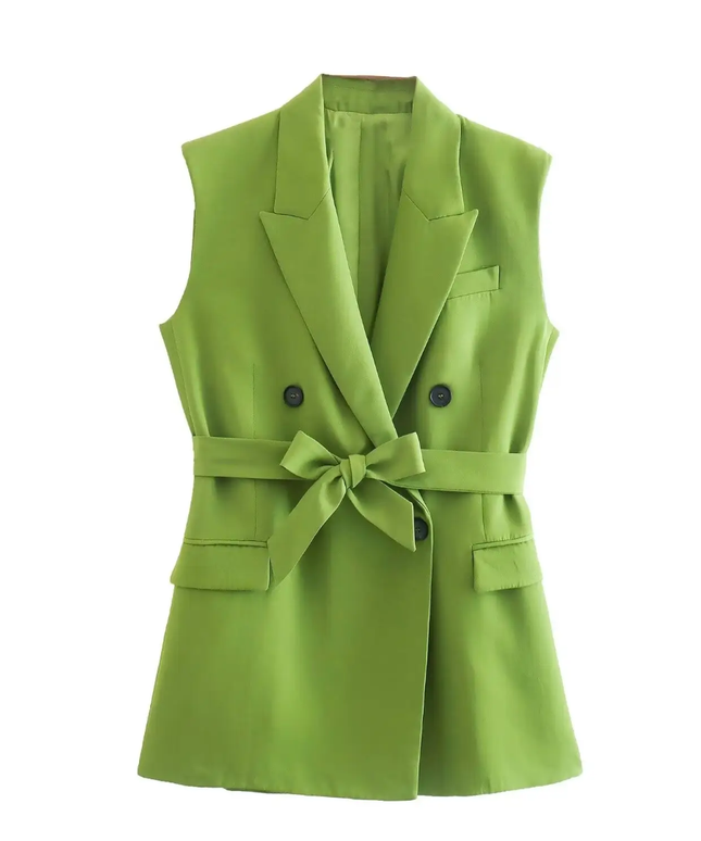 Double-Breasted Waistcoat Vest ANJE REBEL