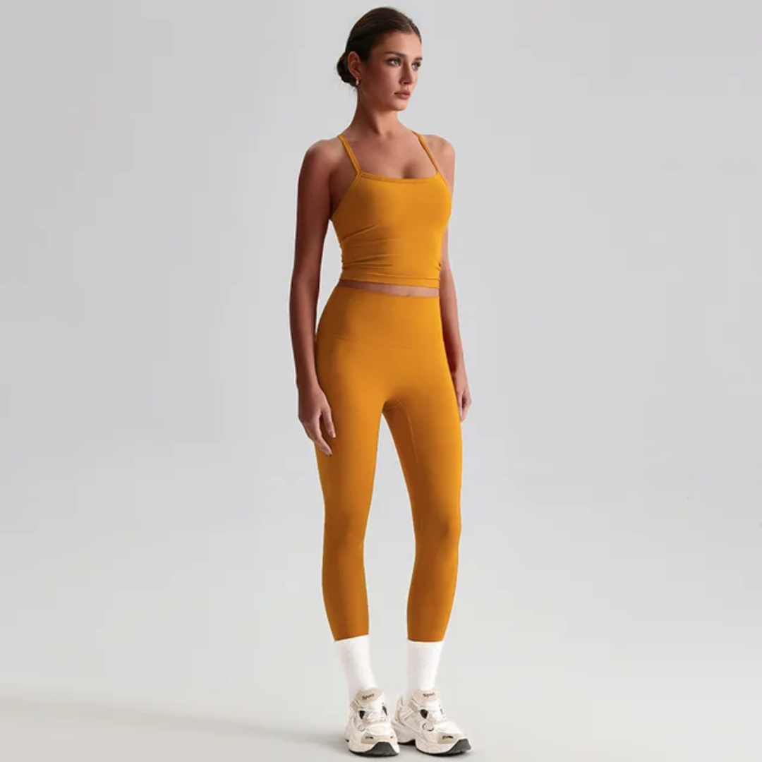 Straps Tank Top Leggings Set ANJE REBEL
