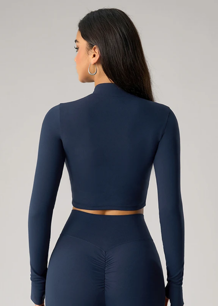 Zip Front Cropped Shirt ANJE REBEL