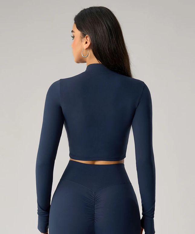Zip Front Cropped Shirt ANJE REBEL