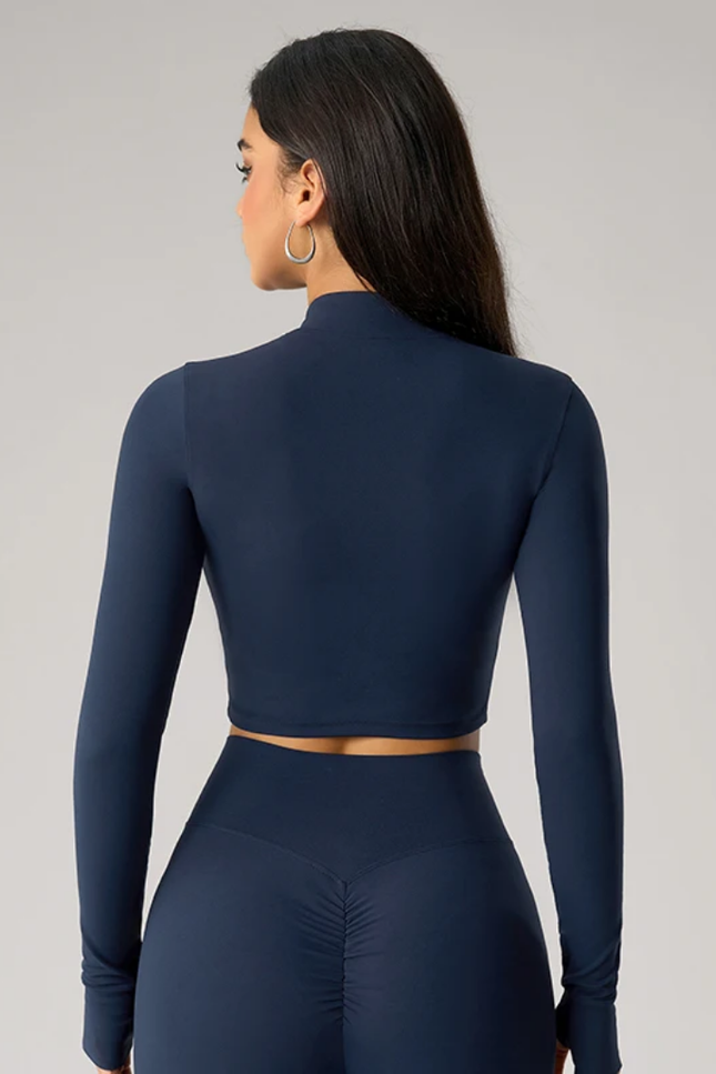 Zip Front Cropped Shirt ANJE REBEL