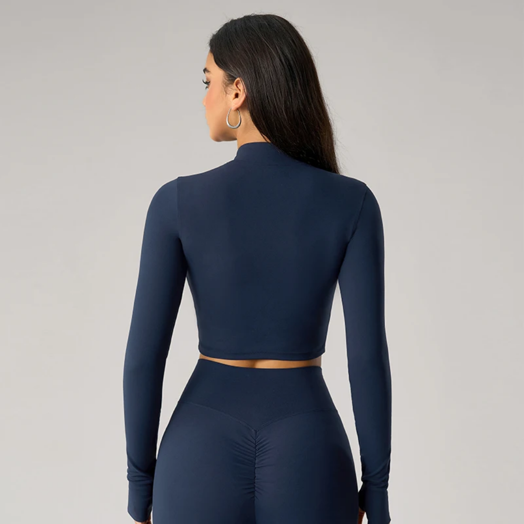 Zip Front Cropped Shirt ANJE REBEL