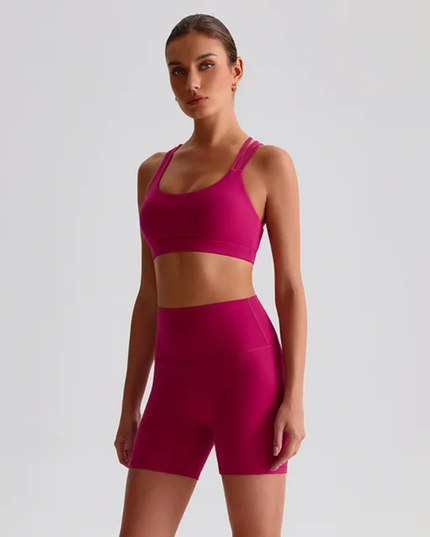 Straps Sports Bra Shorts Set ANJE REBEL