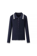 Collared Oxford Nautical Sweater Shirt ANJE REBEL
