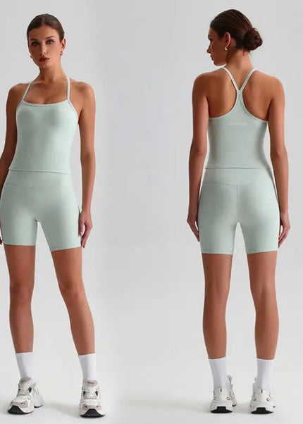 Straps Tank Top Shorts Set ANJE REBEL