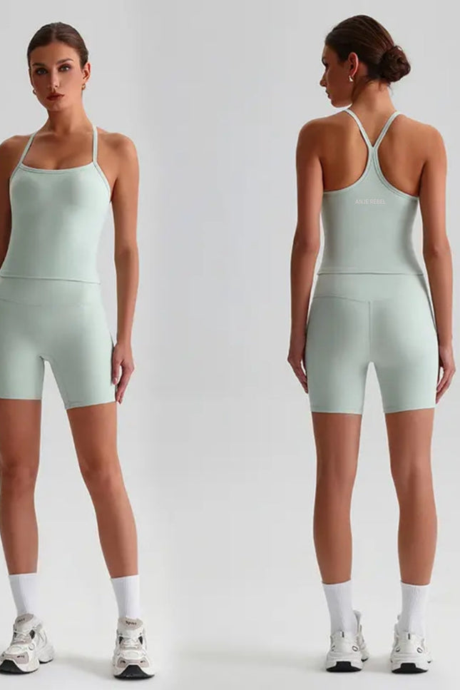Straps Tank Top Shorts Set ANJE REBEL
