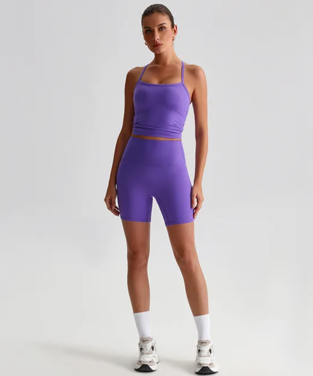 Straps Tank Top Shorts Set ANJE REBEL