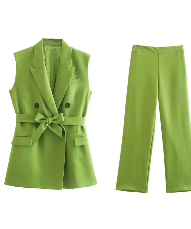 Double-Breasted Waistcoat Vest ANJE REBEL