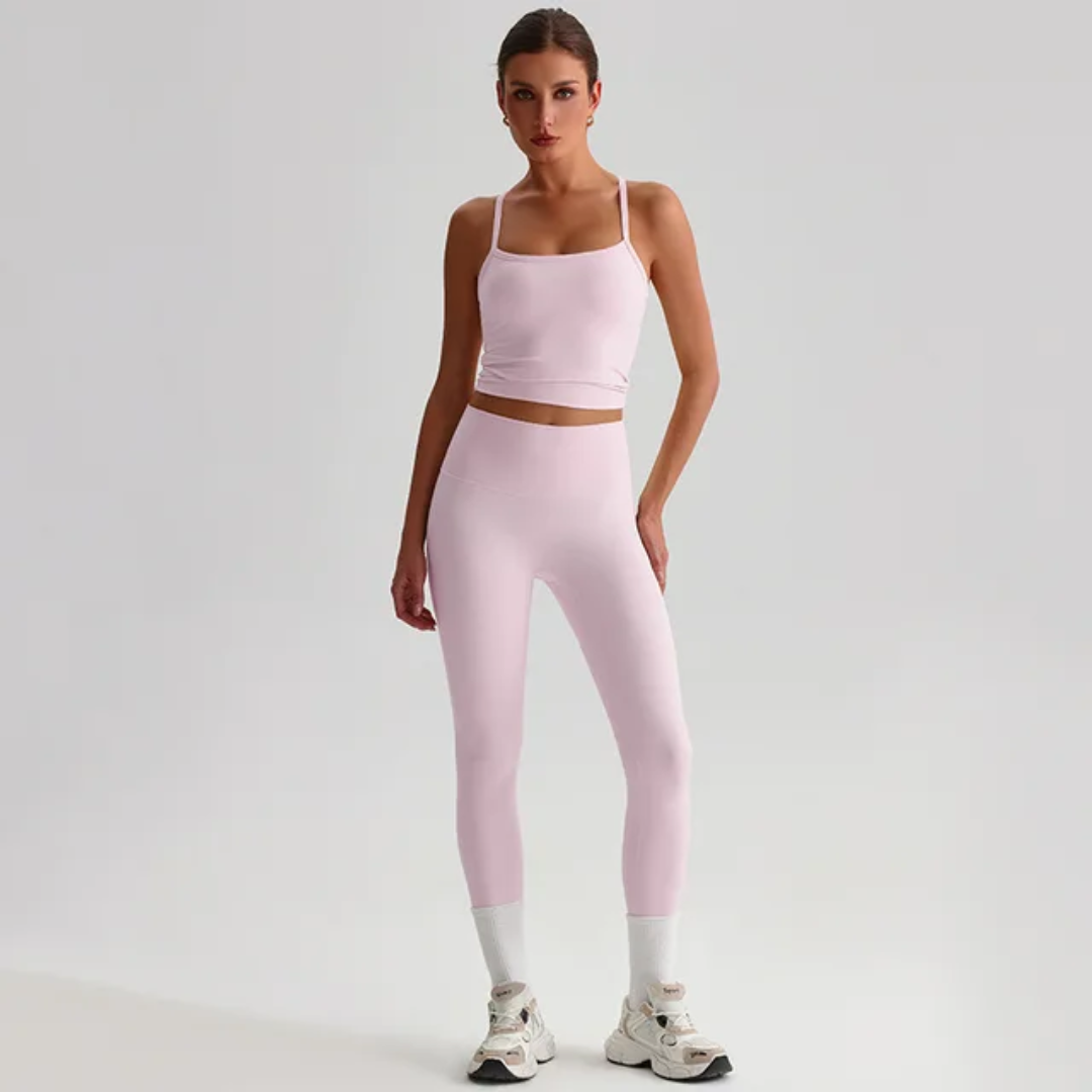 Straps Tank Top Leggings Set ANJE REBEL