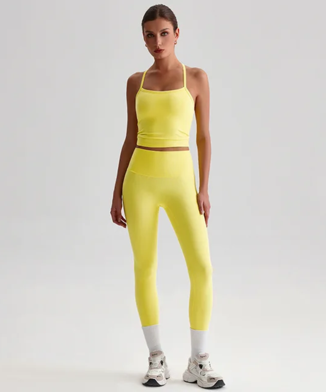 Straps Tank Top Leggings Set ANJE REBEL