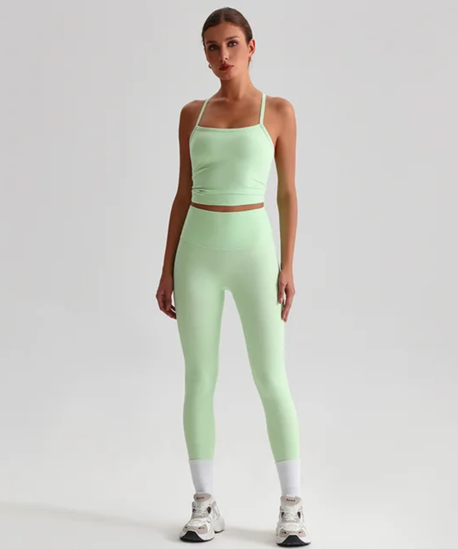 Straps Tank Top Leggings Set ANJE REBEL