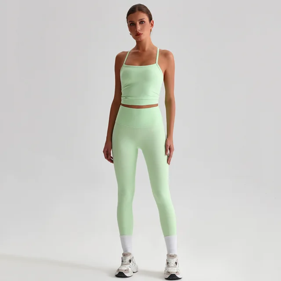 Straps Tank Top Leggings Set ANJE REBEL