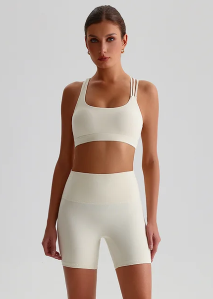 Straps Sports Bra Shorts Set ANJE REBEL