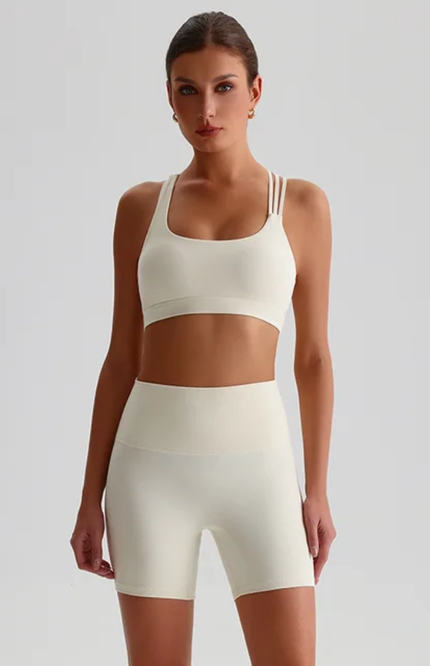 Straps Sports Bra Shorts Set ANJE REBEL