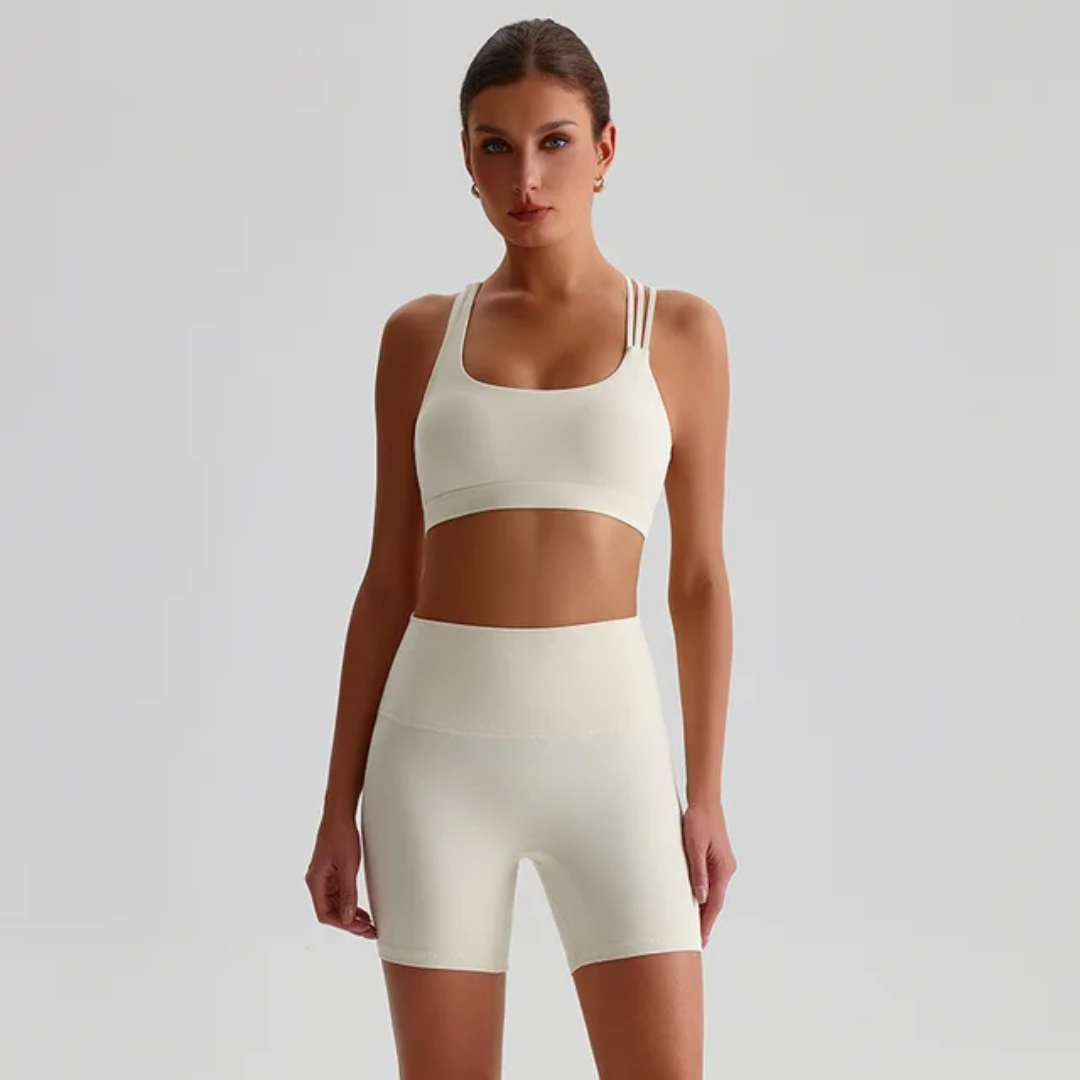 Straps Sports Bra Shorts Set ANJE REBEL
