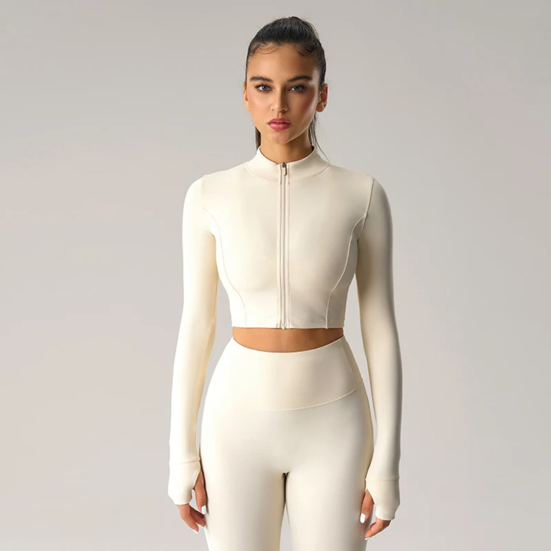 Zip Front Cropped Shirt ANJE REBEL