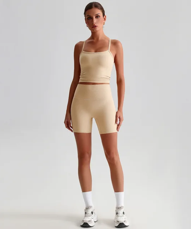Straps Tank Top Shorts Set ANJE REBEL
