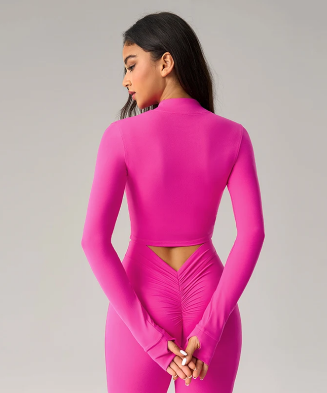Zip Front Cropped Shirt ANJE REBEL