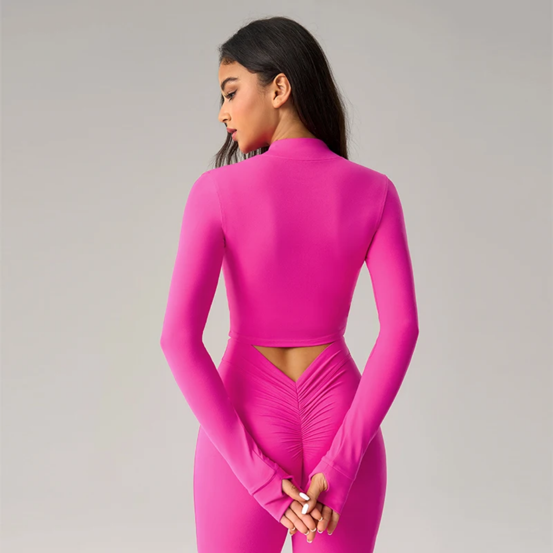 Zip Front Cropped Shirt ANJE REBEL