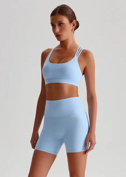 Straps Sports Bra Shorts Set ANJE REBEL