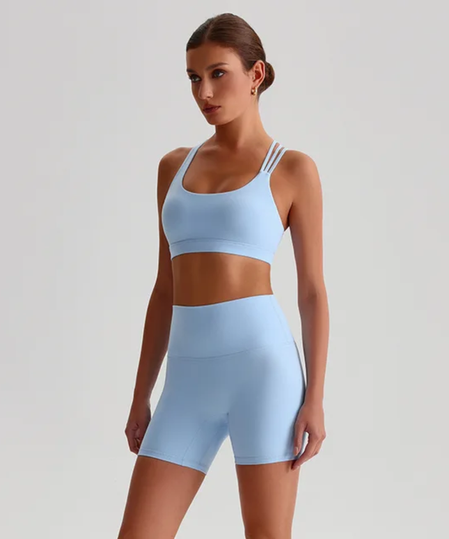 Straps Sports Bra Shorts Set ANJE REBEL