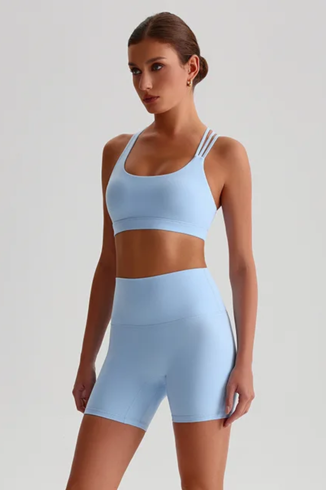 Straps Sports Bra Shorts Set ANJE REBEL