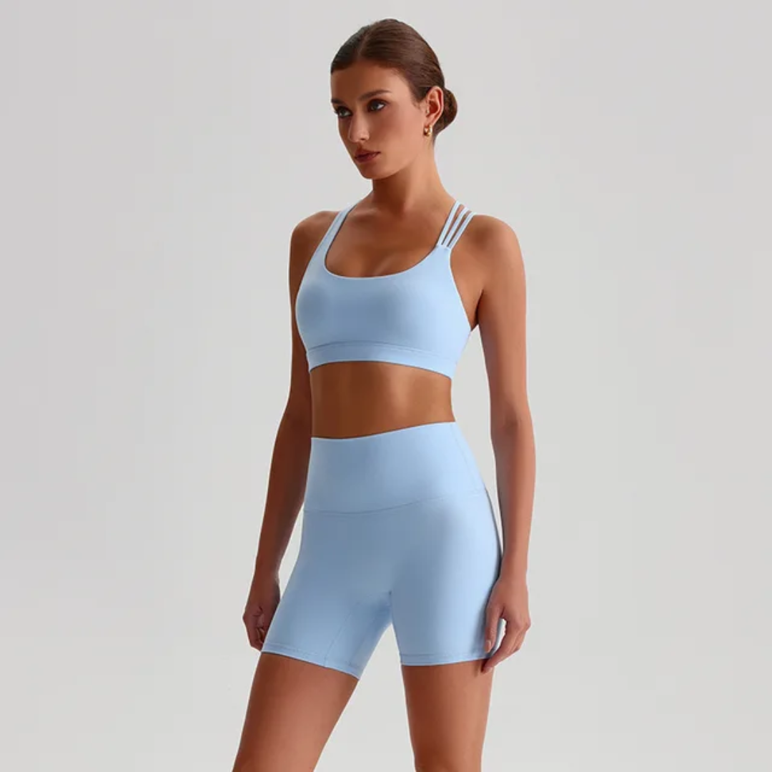 Straps Sports Bra Shorts Set ANJE REBEL