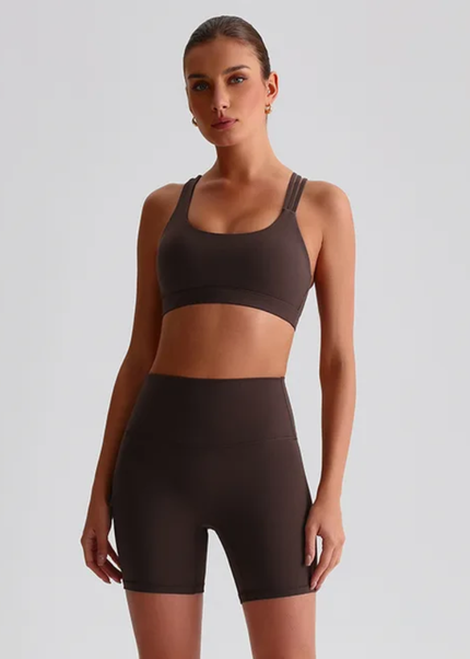 Straps Sports Bra Shorts Set ANJE REBEL