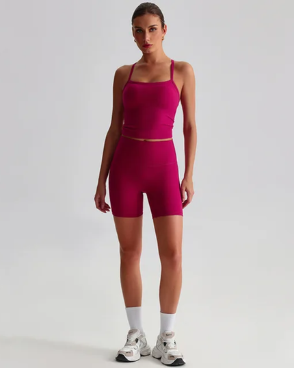 Straps Tank Top Shorts Set ANJE REBEL